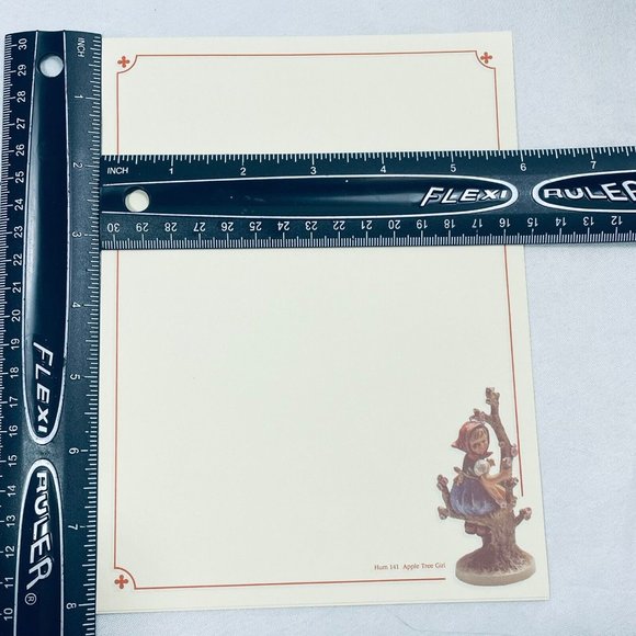 Vintage Hummel Stationary Hum # 141 Apple Tree Girl 3 Sheets & 2 Envelope Unused - Picture 6 of 13